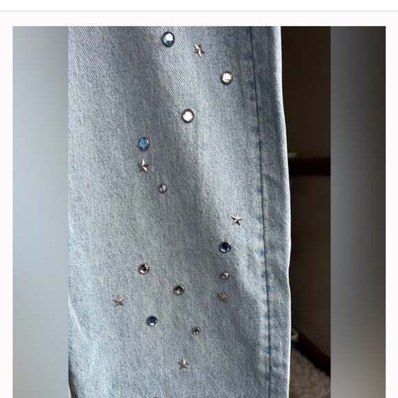 Levi’s 501 straight  leg with adorables stones - Picture 8 of 9